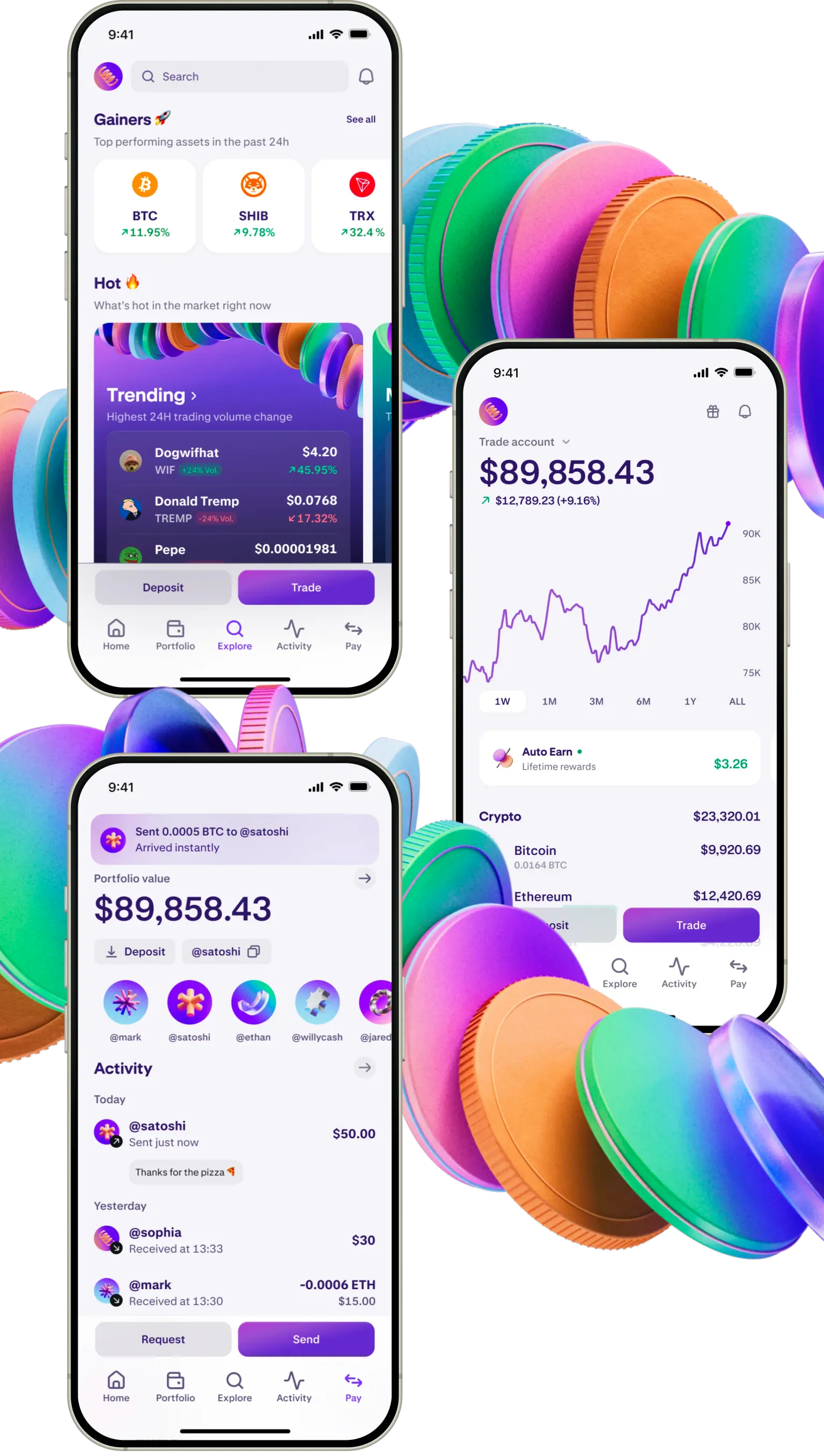 Preview of the Kraken app